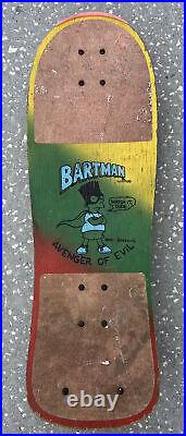 Very Rare Vintage Simpsons Bartman Watch It Dude Avenger of Evil 30 Skateboard
