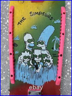 Very Rare Vintage Simpsons Bartman Watch It Dude Avenger of Evil 30 Skateboard