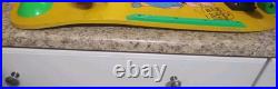 Vint Bart Simpson Skate Board Oldschool Skateboard The Simpsons Neon Green & YEL