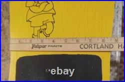 Vint Bart Simpson Skate Board Oldschool Skateboard The Simpsons Neon Green & YEL