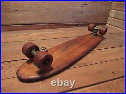 Vintage 1960's ASTROBOARD Surfing Riding Wood Clay Wheels Skateboard PARTS