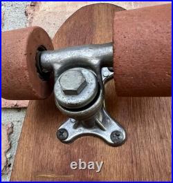 Vintage 1960's BLACK KNIGHT Wood Skateboard Sport Fun Trucks Clay Wheels