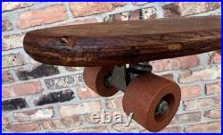 Vintage 1960's BLACK KNIGHT Wood Skateboard Sport Fun Trucks Clay Wheels