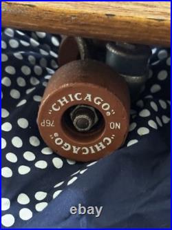 Vintage 1960's Chicago Roller Skate Company Skateboard Deck Trucks Clay Wheels Vintage 1960's Chicago Roller Skate Company Skateboard Deck Trucks Clay Wheels