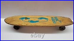 Vintage 1960's Era Nash MFG Fifteen Toes #1 (Blue) Wooden Skateboard