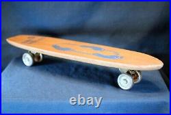 Vintage 1960's Era / Nash MFG. / Fifteen Toes #1 / (Blue) Wooden Skateboard