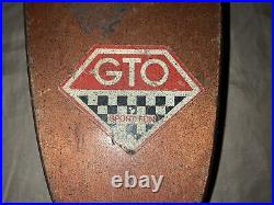 Vintage 1960's Era Sport Fun GTO Wooden Skateboard