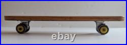 Vintage 1960's Hawaiian Surf No 7 Wooden Skateboard Metal Masters Philadelphia