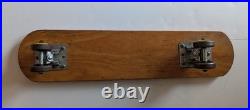 Vintage 1960's Hawaiian Surf No 7 Wooden Skateboard Metal Masters Philadelphia