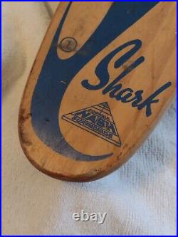 Vintage 1960's NASH SIDEWALK SURFBOARDS SHARK BLUE