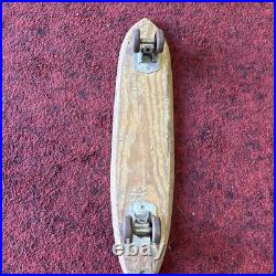 Vintage 1960's Nash Hot Foot Wood Skateboard with Wheels
