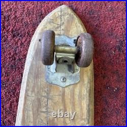 Vintage 1960's Nash Hot Foot Wood Skateboard with Wheels