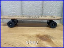 Vintage 1960's Official Skee-Skate De Luxe Wood Skateboard Retro Wall Art