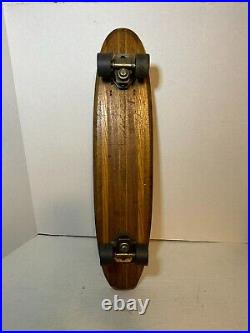 Vintage 1960's Rare Healthways Roll N' Surf Wooden Skateboard, Clay Wheels used