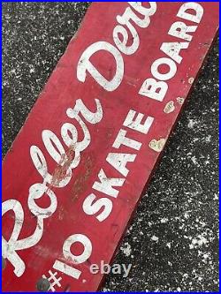 Vintage 1960's Roller Derby #10 Skateboard 19