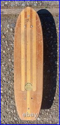 Vintage 1960's Roller Derby Aerflyte Skateboard With Wood Inlay Deck Vintage 1960's Roller Derby Aerflyte Skateboard With Wood Inlay Deck
