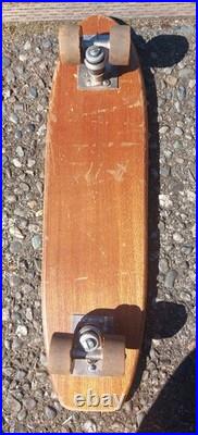 Vintage 1960's Roller Derby Aerflyte Skateboard With Wood Inlay Deck Vintage 1960's Roller Derby Aerflyte Skateboard With Wood Inlay Deck