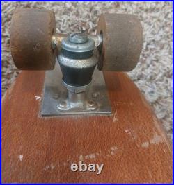 Vintage 1960's Roller Derby Aerflyte Skateboard With Wood Inlay Deck Vintage 1960's Roller Derby Aerflyte Skateboard With Wood Inlay Deck