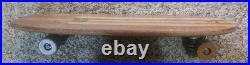 Vintage 1960's Roller Derby Aerflyte Skateboard With Wood Inlay Deck Vintage 1960's Roller Derby Aerflyte Skateboard With Wood Inlay Deck