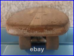 Vintage 1960's Roller Derby Aerflyte Skateboard With Wood Inlay Deck Vintage 1960's Roller Derby Aerflyte Skateboard With Wood Inlay Deck