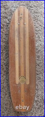 Vintage 1960's Roller Derby Aerflyte Skateboard With Wood Inlay Deck Vintage 1960's Roller Derby Aerflyte Skateboard With Wood Inlay Deck