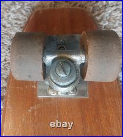 Vintage 1960's Roller Derby Aerflyte Skateboard With Wood Inlay Deck Vintage 1960's Roller Derby Aerflyte Skateboard With Wood Inlay Deck