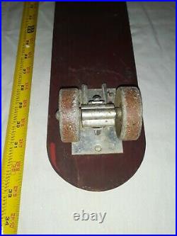 Vintage 1960's Skee Skate by Tresco SKATEBOARD, With WOOD DECK & METAL WHEELS