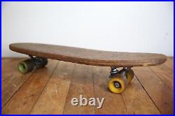 Vintage 1960's Wood Skateboard Universal wheels roller derby bun board sidewalk