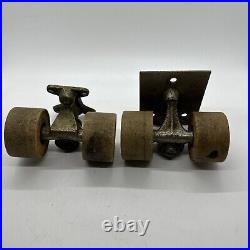 Vintage 1960's or 70's Roller Skateboard Clay Wheels with Trucks Ridemaster 658