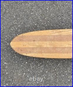 Vintage 1960s 60s Hobie Super Surfer 2-Tone Wooden Skateboard 29 With Clay Wheels Vintage 1960s 60s Hobie Super Surfer 2-Tone Wooden Skateboard 29 With Clay Wheels