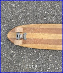Vintage 1960s 60s Hobie Super Surfer 2-Tone Wooden Skateboard 29 With Clay Wheels Vintage 1960s 60s Hobie Super Surfer 2-Tone Wooden Skateboard 29 With Clay Wheels