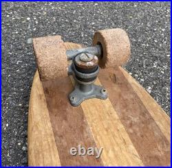 Vintage 1960s 60s Hobie Super Surfer 2-Tone Wooden Skateboard 29 With Clay Wheels Vintage 1960s 60s Hobie Super Surfer 2-Tone Wooden Skateboard 29 With Clay Wheels
