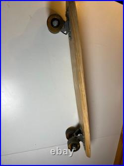 Vintage 1960s 60s Wood Wooden Skateboard GOOFY FOOT Fort Worth TEXAS Steel Wheel