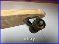 Vintage 1960s 60s Wood Wooden Skateboard GOOFY FOOT Fort Worth TEXAS Steel Wheel