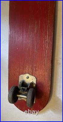 Vintage 1960s Fli-back Skate Racer Wooden Skateboard High Point NC W Extra Board