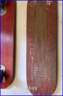 Vintage 1960s Fli-back Skate Racer Wooden Skateboard High Point NC W Extra Board