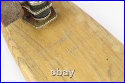 Vintage 1960s Makaha 22 Wood Skateboard Sidewalk Surfboard, Clay Wheels