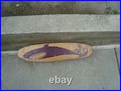 Vintage 1960s Purple Shark by Nash Sidewalk, Surfboards /Skate Board