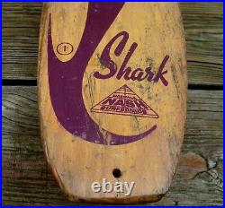 Vintage 1960s Purple Shark by Nash Sidewalk, Surfboards /Skate Board