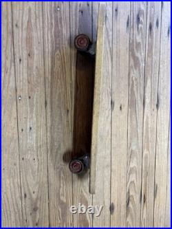 Vintage 1960s Sidewalk Surfboard By Champion Wooden Skateboard Blue Lettering