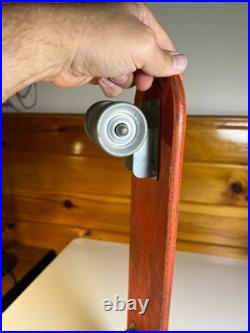 Vintage 1960s Skate'N Glide Skateboard Wooden Wood Steel Wheels Sidewalk Surfer