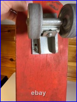 Vintage 1960s Skate'N Glide Skateboard Wooden Wood Steel Wheels Sidewalk Surfer