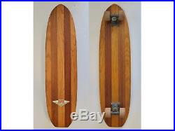 Vintage 1960s Super Surfer Multi Wood 29 Skateboard Clay Wheels Wooden Skater