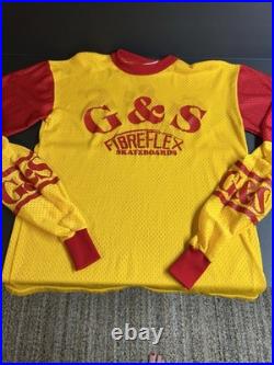 Vintage 1970's G&S Fibreflex Skateboards Mesh Team Jersey Hotcon Authentic