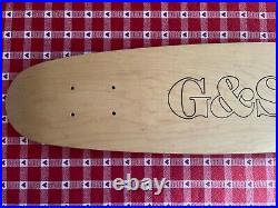 Vintage 1970's G&S Warp Tail Skateboard deck Stacy Peralta. Vintage skateboard