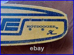 Vintage 1970's HOBIE HOTDOGGER Fiberglass Skateboard