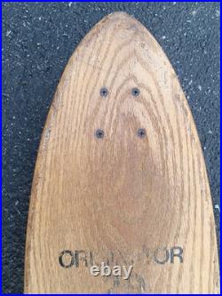 Vintage 1970's MAKAHA ORIGINATOR 29 Oak Wood ORIGINAL COMPLETE SKATEBOARD RARE