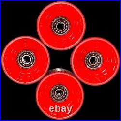 Vintage 1970's Powerflex 3 Skateboard Wheels 58mm 78a Orange Original Old School