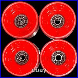 Vintage 1970's Powerflex 3 Skateboard Wheels 58mm 78a Orange Original Old School