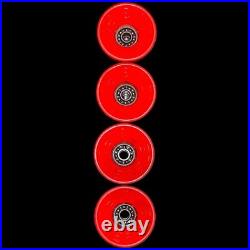 Vintage 1970's Powerflex 3 Skateboard Wheels 58mm 78a Orange Original Old School